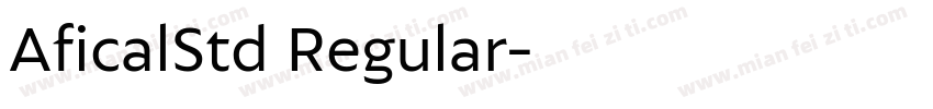 AficalStd Regular字体转换